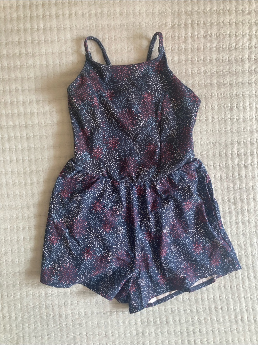 All in Motion Girls Active Romper 6/7 Fireworks